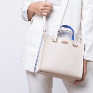 🆕 Kate Spade Arbour Hill Caley Pumice/Blue Bag